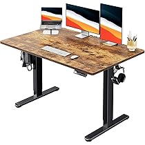 ErGear 一枚板電動昇降式デスク 幅100cm奥行き60cmナチュラル木目調 Amazon.co.jp: ErGear 電動 昇降式デスク 一枚天板