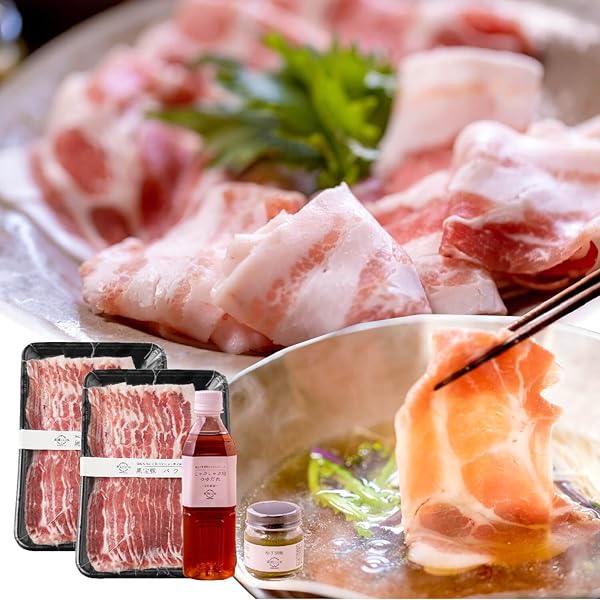 Amazon.co.jp: 遊食豚彩いちにぃさん そばつゆ仕立て 黒豚しゃぶしゃぶ