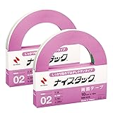 ニチバン 両面テープ ナイスタック しっかり貼れてはがしやすい 10mm NW-H10AZ2P