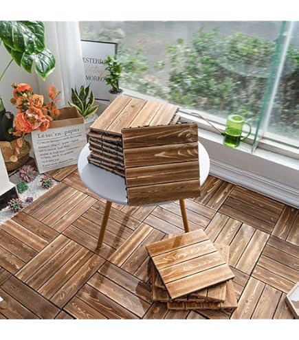 木製IKEA RUNNEN ルッネン ウッドパネル セット ベランダやバルコニーを手軽にイメチェン♪IKEAのフロアデッキ「RUNNEN