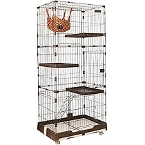 PETTOM 猫 ケージ キャットケージ 2/3段(グレー74*50*89cm) PETTOM 猫 ケージ キャットケージ 2/3段(グレー74*50*89cm