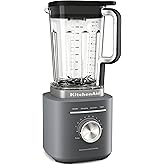 KitchenAid 1200W 2L BPA Free Jar 10 Speed Pure Power Blender Charcoal Grey with Pulse Function, Smoothie & Ice Crush Setting