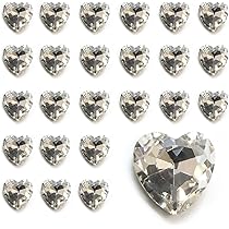 Amazon.co.jp: ネイルパーツ ハート【クリスタル】透明 立体