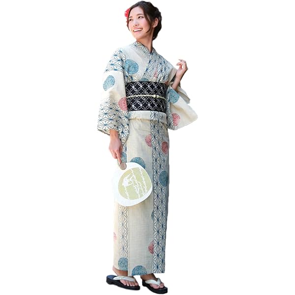 新品　高級綿麻　乱菊　生成り　黒　粋な古典柄　見えない縫製　お仕立て上がり　単品 新品 高級綿麻 乱菊 生成り 黒 粋な古典柄 見えない縫製 お