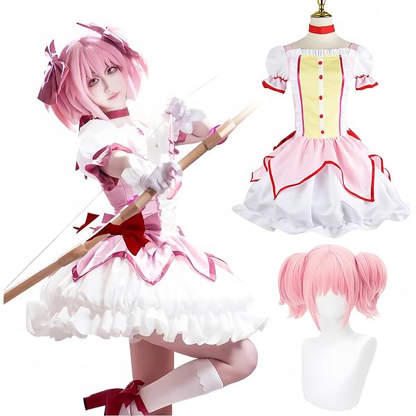 Amazon.co.jp: cos453魔法少女まどかマギカ 鹿目まどかコスプレ衣装