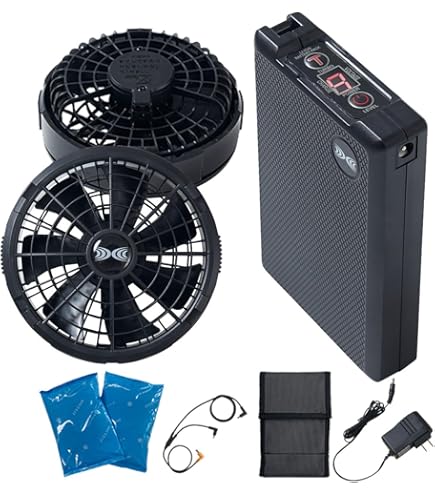 Amazon.co.jp: 【空調ウェア専用 最大106L風力】ファンFA23112(グレー