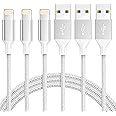 iPhone 充電ケーブル 【 3本セット 1M+2M+3M】ライトニングケーブル lightning ケーブル 急速充電 iphone 充電コード iphoneケーブル アイホン充電 ケーブル 断線防止 超高耐久 iPhone 13/13 Pro/