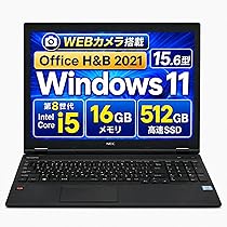Amazon.co.jp: 【整備済み品】NEC VK16 15.6型 ノートパソコン / 第8