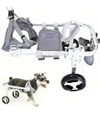 Amazon.co.jp: JELFUNY 犬用車椅子 犬用歩行器 ペット車椅子 2輪 4輪