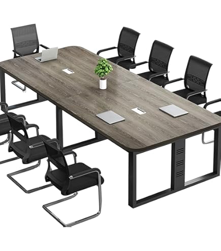 Amazon.co.jp: SXRZY オフィステーブル 会議机 8人用 ミーティング