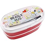 オーエスケー スヌーピー BEAGLE HUG お弁当箱 2段(仕切付) PW-7