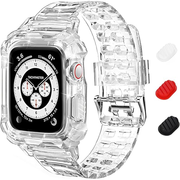 Amazon.co.jp: XYF クリスタルクリア Apple Watchバンド 45mm