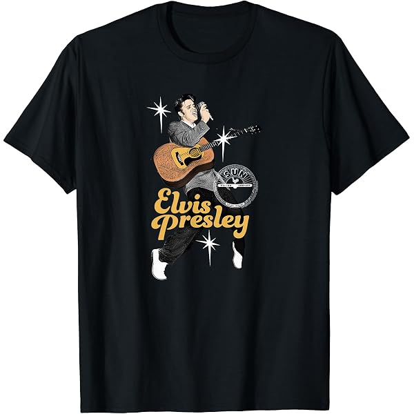 Amazon | Elvis Presley 公式ビンテージデザイン Tシャツ | Tシャツ