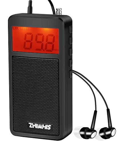 Amazon.co.jp: ZHIWHIS 防災ラジオ FM/AM/ワイドFM対応 小型 乾電池式