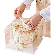 シャドーボックス  (ケーキ)  ハンドメイド 楽天市場】BESTOYARD ケーキボックス プラスチック ケーキ箱