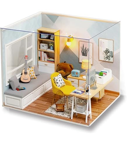 ドールハウス　輸入家具　リビングセット Amazon | ドールハウスおもちゃ 木製子供用プリンセスヴィラ 2階