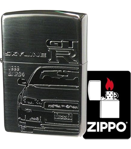 SKYLINEジッポ ZIPPO（ジッポー） 日産 ZIPPO NISSAN SKYLINE GT-R BNR32 エンブレム