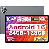 タブレット 10インチ Android16 WiFi 美品 大容量バッテリー Amazon.co.jp: 【タブレット 10インチ】-Android16 強化版 wi-fiモデル