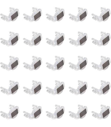 100 Pcs Magnetic Christmas Light Clips With Iron Sheets & Screws - For Hanging C9/C7 Lights On Roofs, Gutters, Fences