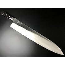 Amazon | 有次 包丁 牛刀 330mm 日本製 S合金鋼 築地 ARITSUGU 黒木柄