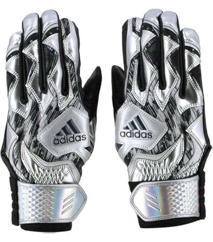 adidas - アディダス　バッティンググラブ　ホワイト/ゴールドメット Mサイズ アディダス（adidas）（メンズ）バッティング用グローブ 野球