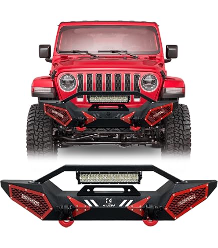 Amazon.co.jp: CPW フロントバンパー 2007-2018 ジープ ラングラー JK