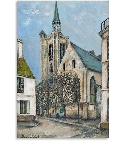 ユルバン　ユシェ　オリジナルリトグラフ　額装　モンマルトルからの風景 ユルバン ユシェ オリジナルリトグラフ 額装 モンマルトルからの風景