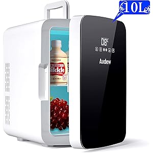 AUDEW 冷温庫 二つ冷却システム-2℃~65℃ 家庭 車載両用 2電源式 AC110V DC12V 保温 保冷 10L 電子版日本語取扱説明書 12ヶ月保証付き