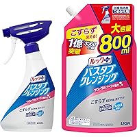 【Amazon.co.jp 限定】 ルックプラス 【まとめ買い】 バスタブクレンジング お風呂用洗剤 フローラルソープの香り 本体 500ml+詰め替え 800ml