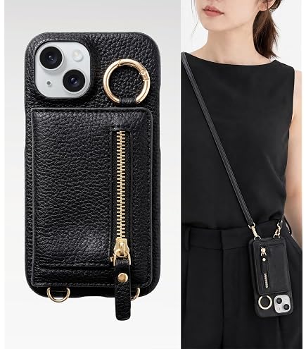 Amazon.co.jp: ajew iPhone15Proケース スマホケース ショルダーひも