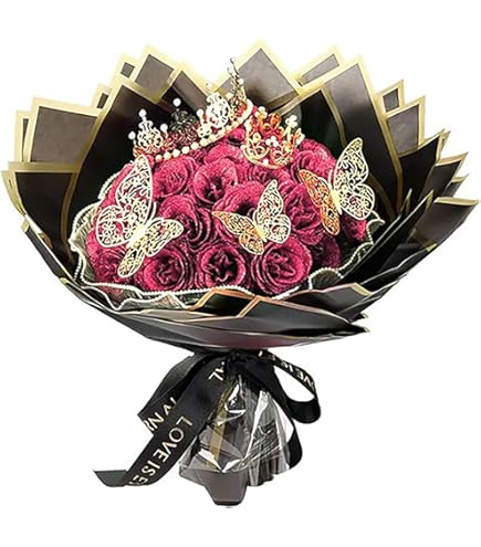 Amazon｜ソープフラワー 花束 プレゼント LEDライト付き バラ 母の日