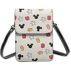 Amazon ディズニー ミッキーマウス かわいい キャラクター アニメ 7 ショルダーバッグ スマホポーチ 携帯電話ホルスター ワンショルダーバッグ ポシェット ミニポーチ 斜めがけ 防水 軽量 アニメ キャラクター レザー レディース メンズ Panmax ショルダーバッグ