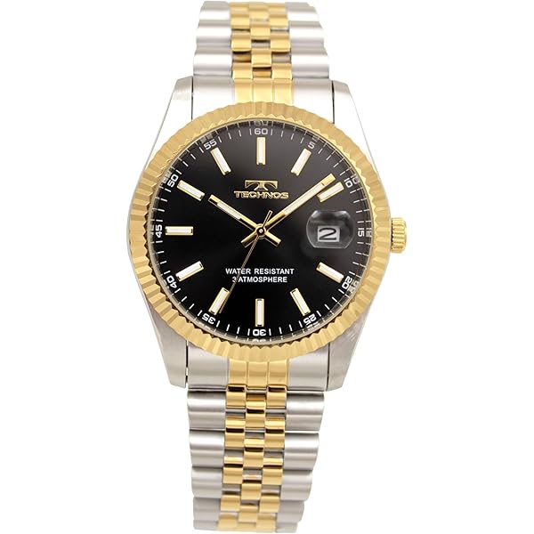 Amazon.co.jp: [テクノス] 腕時計 デイト T6C10SW メンズ