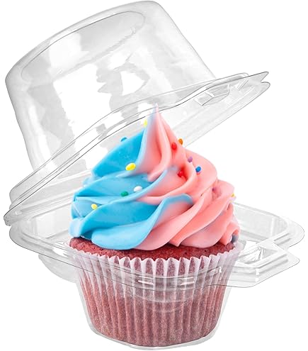 Amazon｜LotFancy カップケーキ容器 100個 プラスチッククリアカップ