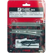 ロクハン Zゲージ R039 110mmポイントレール 左分岐1本入り (110mmカット済みレール1本付) i8my1cf Amazon | ロクハン(Rokuhan) Zゲージ R026 電動カーブポイント