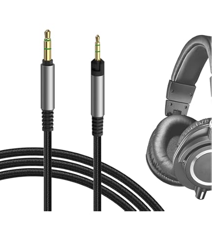 Amazon | ATH-M40x ATH-M50x ATH-M70x 対応 交換用 ヘッドホンケーブル