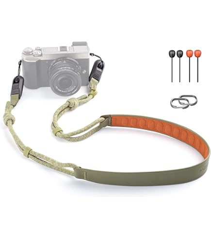 Keple Tracolla Universale Per Fotocamera DSLR/SLR – Cinghia In Cotone E PU, Lunghezza Regolabile 75 Cm, Compatibile Olympus E Reflex