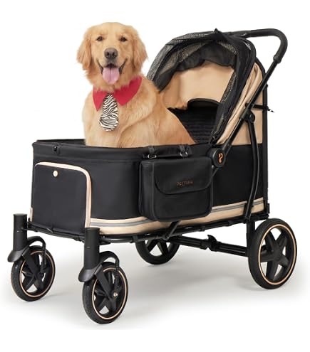 Amazon.co.jp: 大型犬用 ペットカート 折りたたみ式 犬用ベビーカー