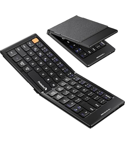 Echaar Bluetooth-toetsenbord, opvouwbaar met touchpad, verbind