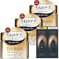 ツバキ(TSUBAKI) 【まとめ買い】TSUBAKI プレミアムリペアマスク ヘアパック 本体180g×3個 +おまけ 傷んだ髪用 サロン 洗い流す イオン 補修 ダメージ ツヤ 乾燥 湿気 うねり ヘアマスク ヘアトリートメント 【Amazon.