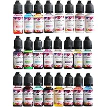 Amazon | アルコールインク、26の鮮やかな色のアルコールインクセット