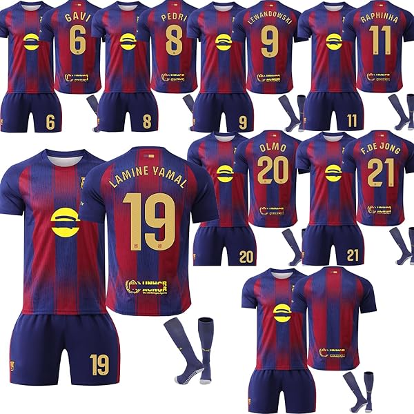 Amazon.co.jp: [AHCY] サッカー ユニフォーム 24-25 バルセロナ ホーム