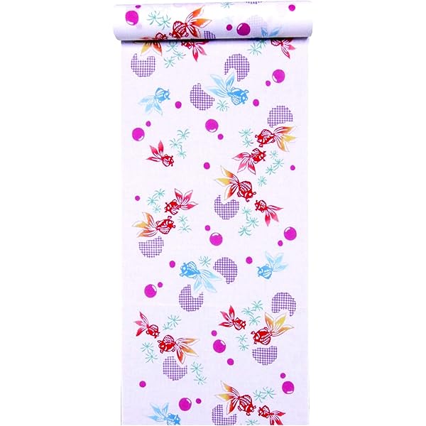 子供用浴衣反物　新品未使用　綿100% 金魚 Amazon.co.jp: 子ども浴衣反物 (5.7m) No.765 金魚柄・白地 : ホビー
