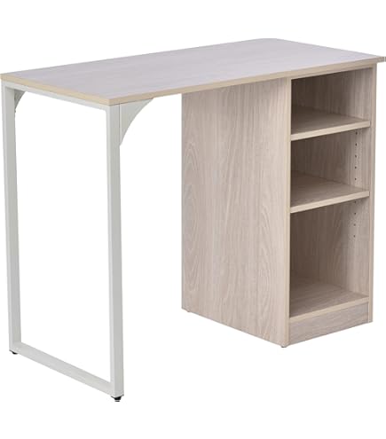 ホワイト パソコンデスクL字120cm2段ラック付デスク木製ミシン台書斎机勉強机 Amazon | パソコンデスク l字 120cm 2段ラック付 デスク木製