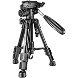 Neewer Mini Travel Tabletop Camera Tripod 24 inches/62 Centimeters, Portable Aluminum with 3-Way Swivel Pan Head for DSLR Cam