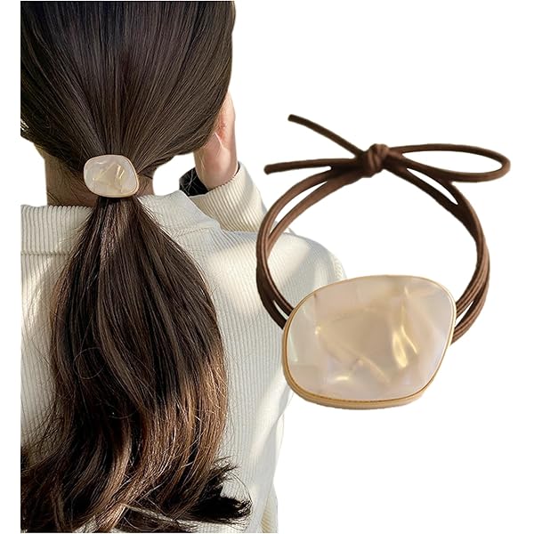 Amazon | アセチ ヘアゴム 編み込み おしゃれ かわいい (ホワイト