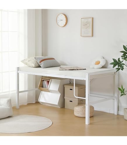 Amazon｜ロフトベッド セミダブル パイプベッド 【高さ90cm・耐荷重