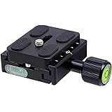 INPON 50mmクイックリリースクランプ+50mmクイックリリースプレートセット アルカスイス互換 三脚/ボールヘッド/雲台などに対応