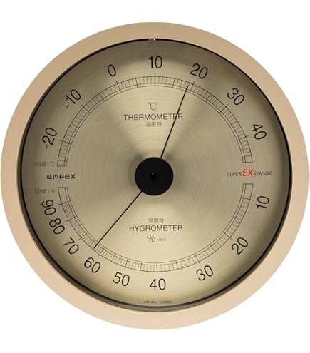 Amazon.co.jp: エンペックス気象計 温度湿度計 スーパーEX 温湿度計