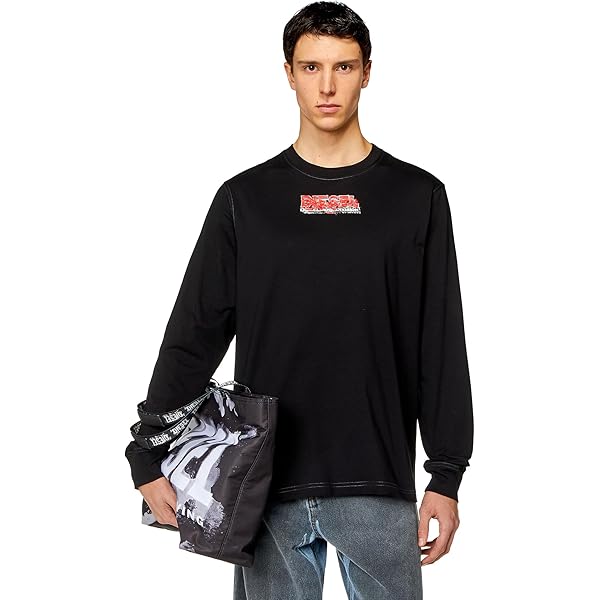 Amazon | (ディーゼル) メンズ Tシャツ 長袖 T-JUST-LS-K2 A125170GRAI